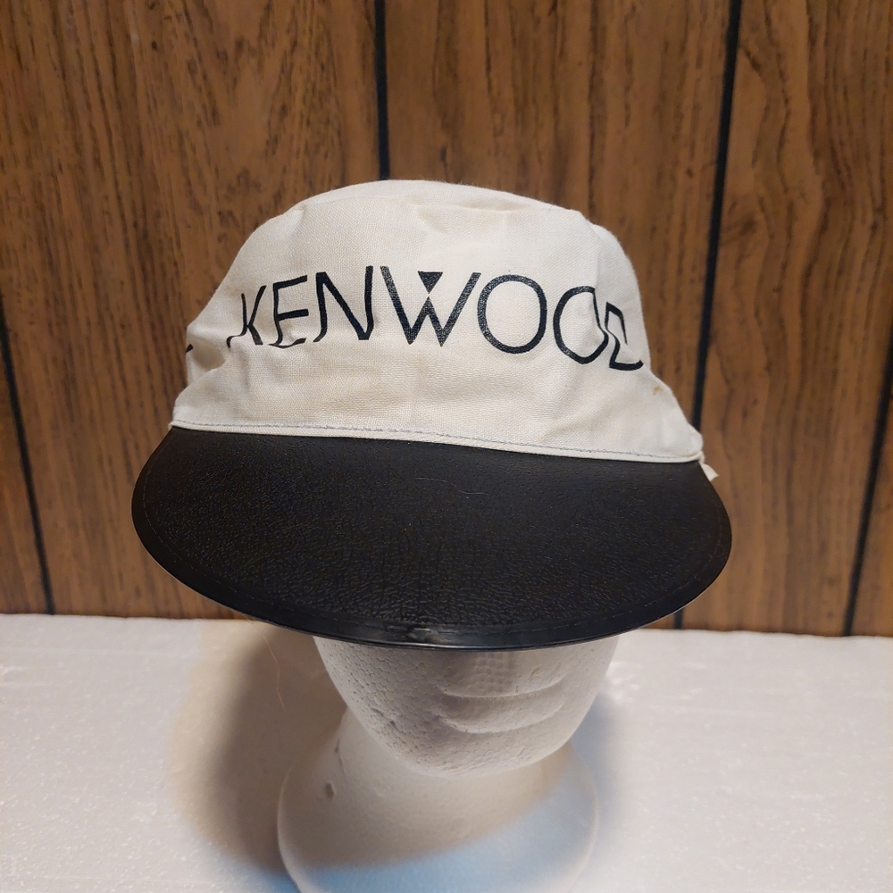 Kenwood Black and White Painters Hat Vintage 80s Tour De Force